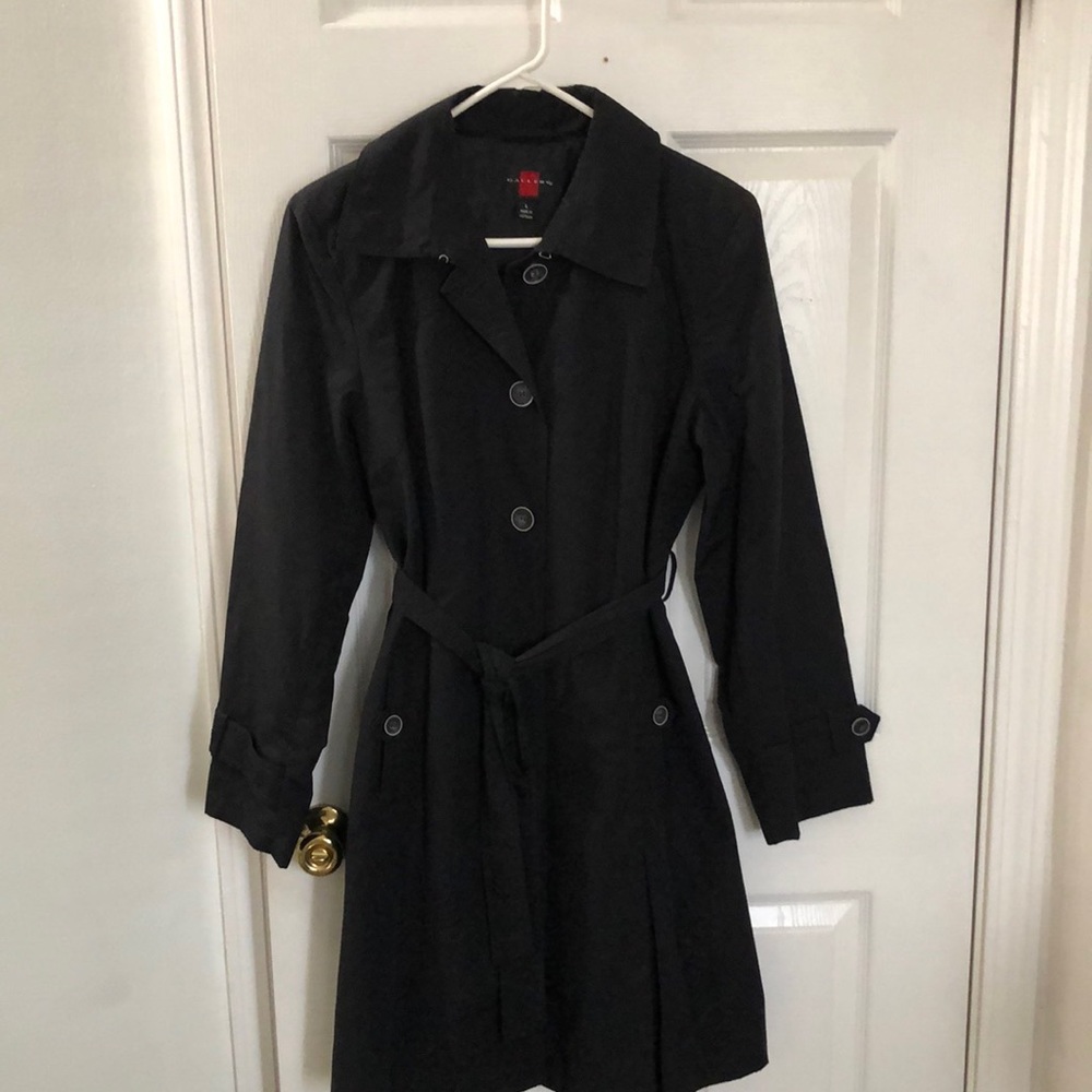 Dark blue trench coat